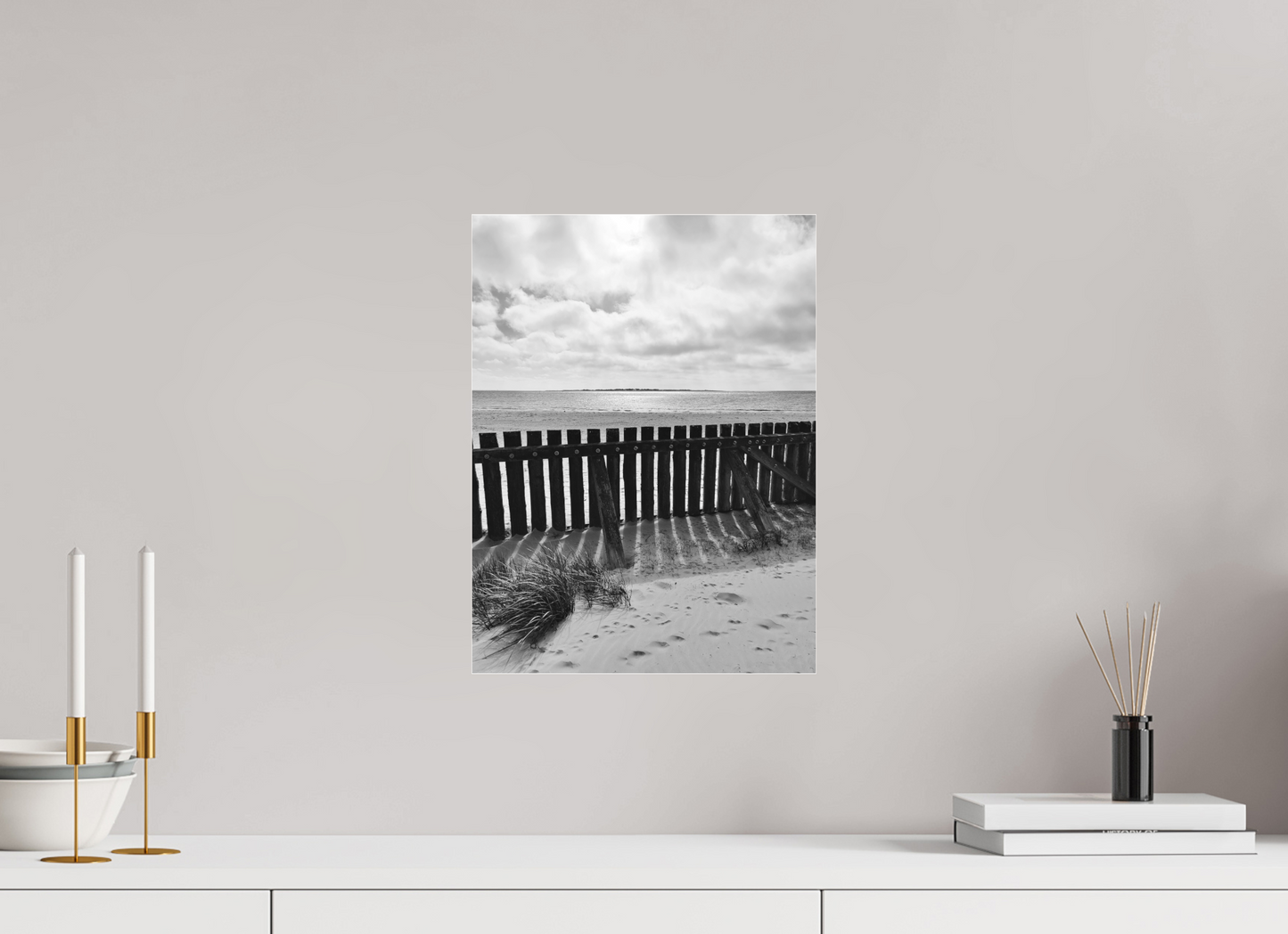 30 x 40 cm, Monochrom, Acryl 2 mm, matt Gewappnet