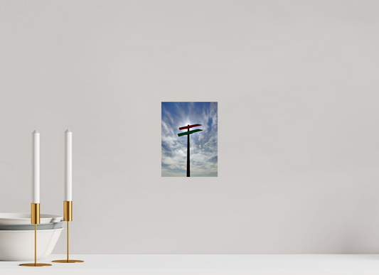 15 x 20 cm, Farbe, Alu-Dibond, glänzend Blinded