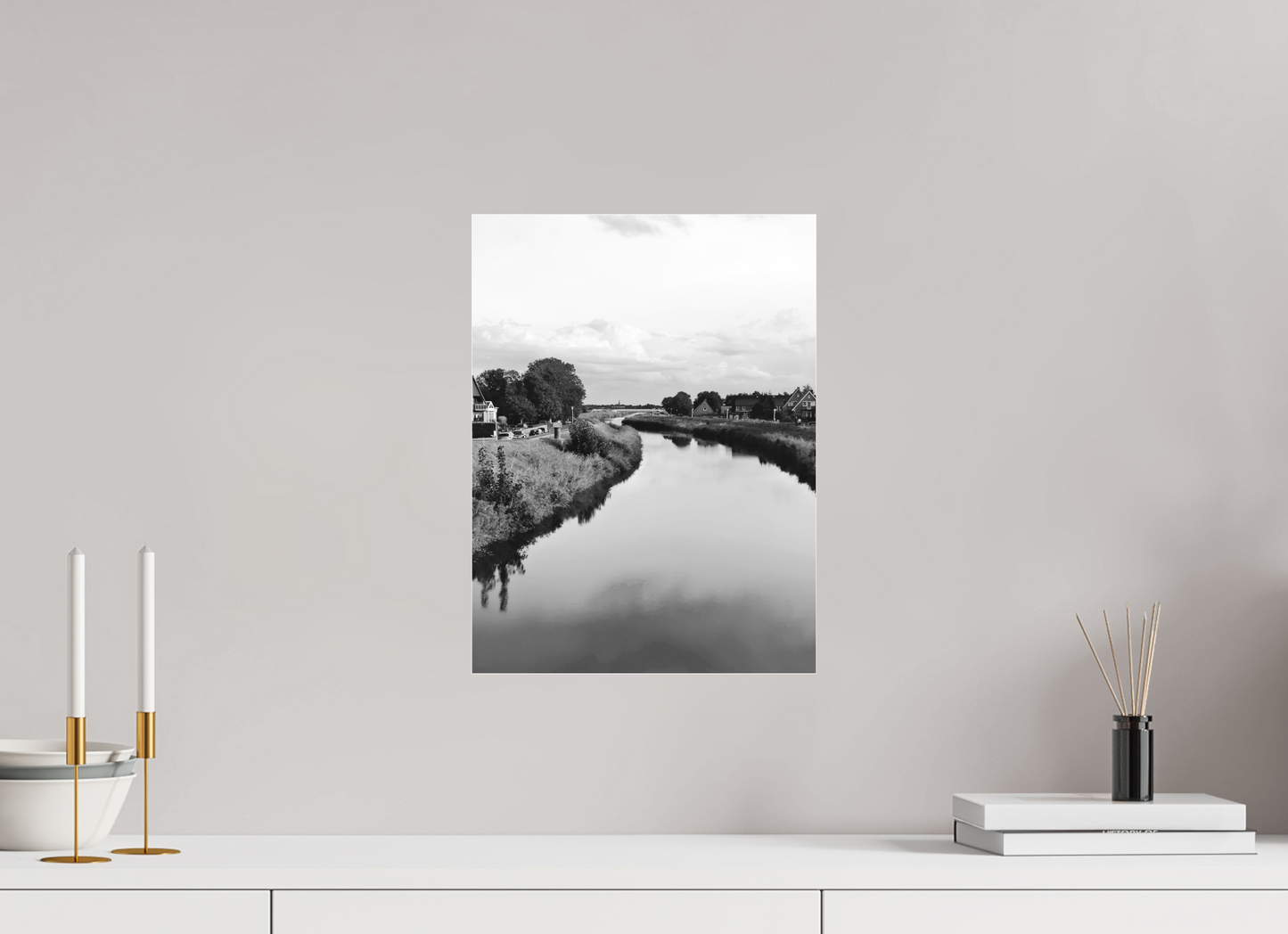 30 x 40 cm, Monochrom, Acryl 2 mm, matt Calming Curves