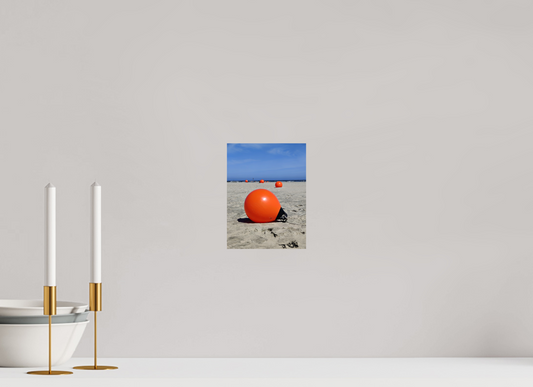 15 x 20 cm, Farbe, Alu-Dibond, glänzend Rote Bojen