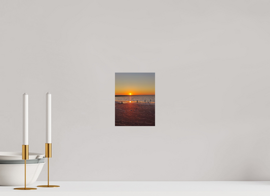 15 x 20 cm, Farbe, Alu-Dibond, glänzend Sundown